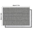 thumbnail image 6 of Black and White Small Checkered Pattern Summer Placemats Table Placemats Set Of 4-Linen Kitchen Washable Placemats Table Mats 11.8"x17.7" Non-Slip Heat Resistant, 6 of 6