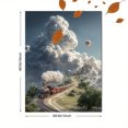 thumbnail image 3 of Qisvanset 12x16 Inch Misty Meadow Landscape Canvas Print Wall Art, 3 of 5