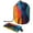 Multicolor 10, variant on PhooArto Large Barrel Drawstring Makeup Bag, Cute Rainbow Pattern Travel Cosmetic Bag Portable Make Up Organizer Bag