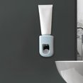 thumbnail image 4 of Dispensador De Pasta De Dientes Dispensador automático de pasta de dientes, accesorios para el hogar de plástico montados en la pared (azul) Likrtyny Libre de BPA, 4 of 6