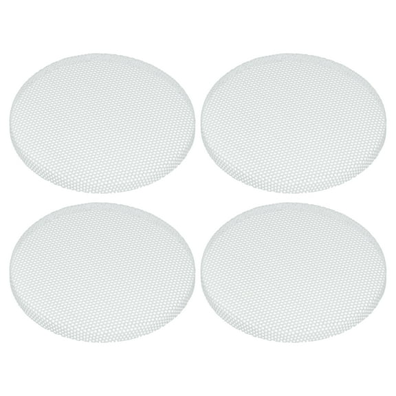 Universal Speaker Grills Mesh for Audio Subwoofer Grille without Frame White - Pack of 4 White,84mm