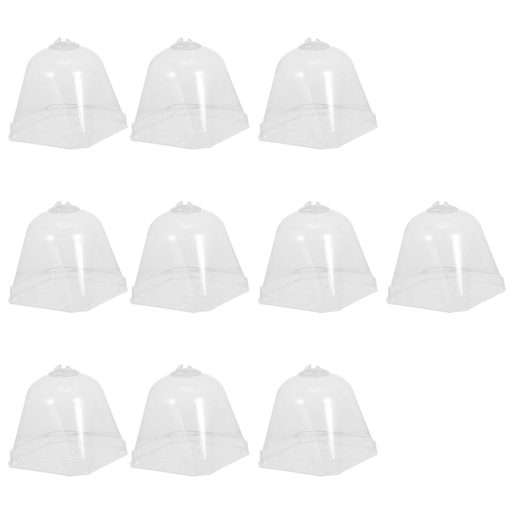 Plant Cloche Cover Dome Plastic Bell Garden Protector Plants Greenhouse