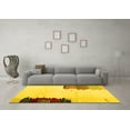 thumbnail image 3 of Ahgly Company Machine Washable Indoor Square Solid Yellow Modern Area Rugs, 8' Square, 3 of 4