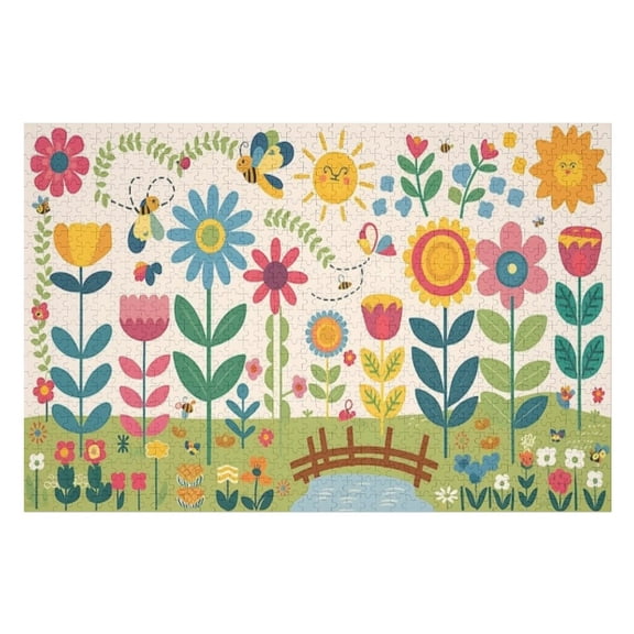 Puzzles for Adults 300 Pieces - Nature Colorful Flower Funny Puzzle - Unique Brain Teaser, for Puzzle Enthusiasts