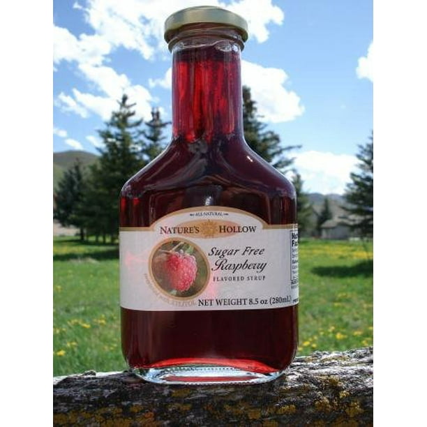 Sugar Free Raspberry Syrup Nature's Hollow 10 fl oz Liquid - Walmart