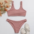 thumbnail image 2 of Sngxgn Women's Bikini Swimsuit Front Cross up Two Piece Bathing Suit(Pink,M), 2 of 7