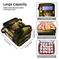 thumbnail image 3 of Saint Patrick's Day Double Layered Insulated Lunch Bag with Two Compartments - Large Capacity 7.1x11.4x16.1 Inches Hand-Carry Lunch Bags for Refrigerated Meals, 3 of 6