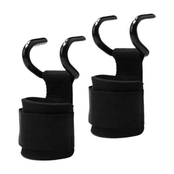 jinwen 2 Pieces Weight Lifting Hooks Gym Lifting Strap for Workout Pull Ups Fitness