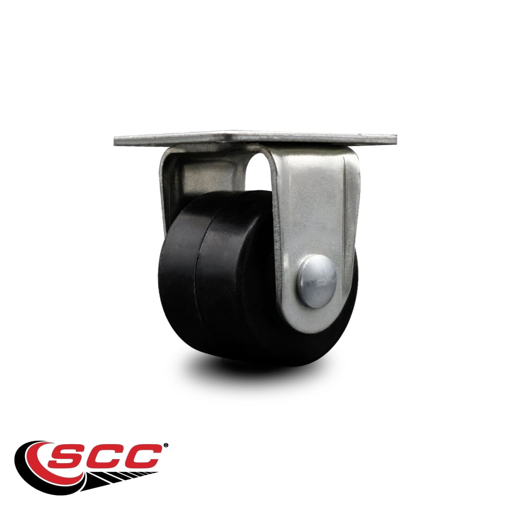 Low Profile Polyolefin 2-1/2 Inch Wheel Top Plate Rigid Caster SCC