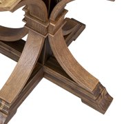 East West Furniture Ferris Mid Century Modern Dining Table in Walnut Finish