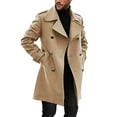 thumbnail image 2 of Mens Casual Fashion Comfortable Loose Solid Color Long Coat, 2 of 8
