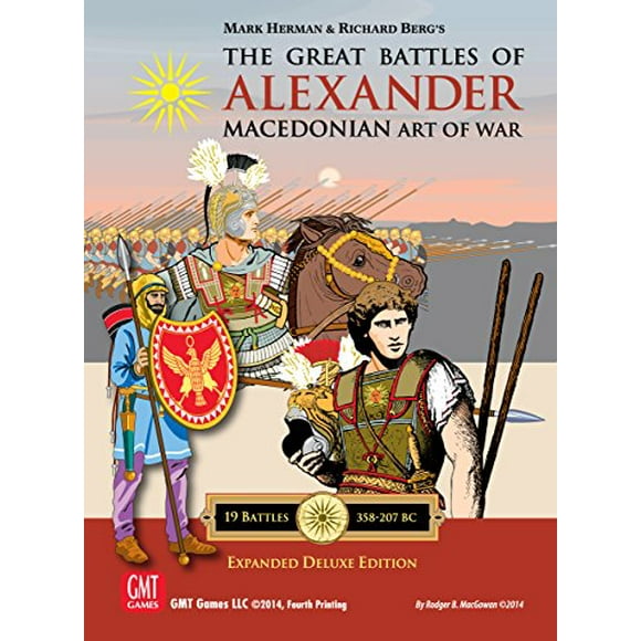 GMT Games Great Battles of Alexander - Expanded Deluxe Edition, Third Edition Rules, New Maps & Armies, For 1 to 4 Players