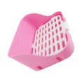 thumbnail image 2 of Litter Tray Rabbit Corner Bed Rectangular Shape Cages Grid Design Indoor Outdoor Cleaning Pot Pets Training Tool Potty Toilet Pink, 2 of 9