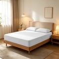 thumbnail image 4 of Disposable Bedding Set With Fitted Sheet Pillowcases Flat Sheet Breathable For Travel Hotel Airbnb Camping Business Trip Home Use, 4 of 6