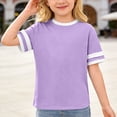 thumbnail image 5 of Toddler Girls Short Sleeve Shirt Letter Print Tunic Tee Tops Pull-On Cute Back To School Clothes Casual Girl Clothes Outifit, 5 of 5