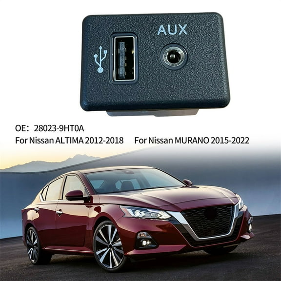 Furulu Audio AUX Socket Plug USB Port For Nissan 12-18 Altima 15-22 Murano 28023-9HT0A
