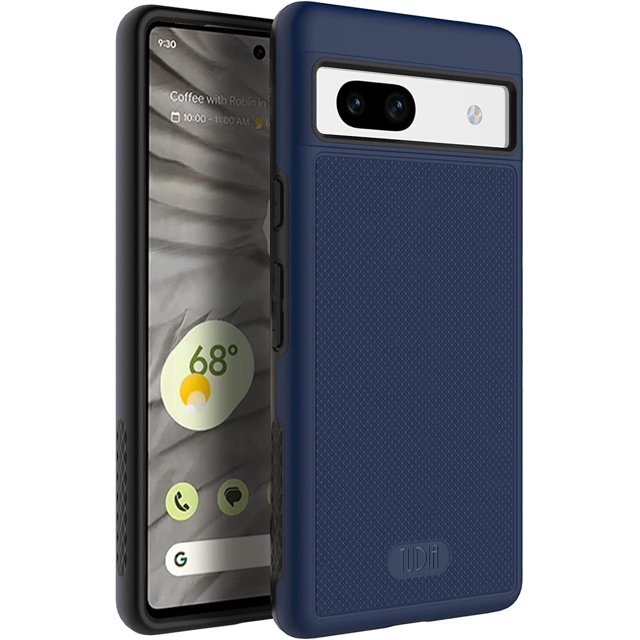 TUDIA Funda MergeGrip para Google Pixel 7a, de Grado Militar, de Doble Capa y Resistente, Color Azul Índigo