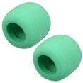 thumbnail image 1 of Cubierta de micrófono de esponja tipo bola de 2 piezas, protección verde para KTV, 1 of 2