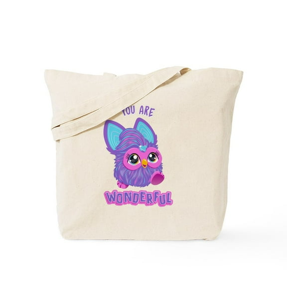 CafePress - Furby You Are Wonderful - Unisex Canvas Tote Bag, Beige, 1-Piece