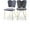 Gray, variant on Meridian Furniture Angel Cream Velvet Dining Chair with Gold Finish (Set of 2)