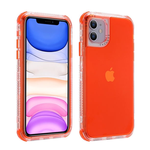 Funda de teléfono de Color caramelo a prueba de golpes para iPhone 14 13 12 11 Pro Max XS Max XR X 7 8 Plus SE 2020 funda trasera suave transparente Tan Jianjun unisex