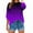 Black, variant on Women's Long Sleeve T-Shirt, Casual Thin Lightweight Top, Fade Print Crewneck Shirt, Soft Stretch Fabric for Everyday Wear