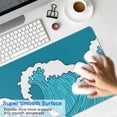 thumbnail image 4 of Green Waves &nbsp;mouse Padswaterproof,rubber+multispandexno Slip MousematDesk Pad for Office Home Game 31.5x15.7inches, 4 of 7