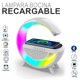 thumbnail image 4 of Lámpara de Mesa Blanca Kimhi Forma G con Bocina Bluetooth RGB Multicolor Cargador Inalámbrico para Celular BS-23, 4 of 5