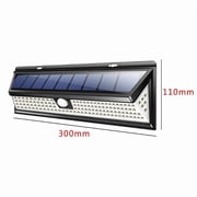 Litom 118LED Human Body Sensor Waterproof Solar Wall Lamp Garden Light, with 1000LM Super Bright, for Home Security, Garden, Patio, Path, Back Yard, 1 PACK