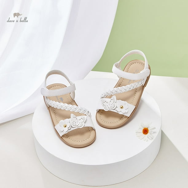 Sandalias de verano para niñas Dave Bella, zapatos de moda para niñas pequeñas, zapatos de princesa para niños, sandalias de playa con punta abierta para exteriores DB2241567