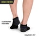 thumbnail image 4 of Calcetines para correr Skechers paquete de 6 tobilleros para hombre en color negro, 4 of 6