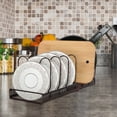 thumbnail image 4 of Sonew Kitchen Cabinet Pan Pot Lid Organizer Rack, Expandable and Adjustable Compartments, 4 of 9