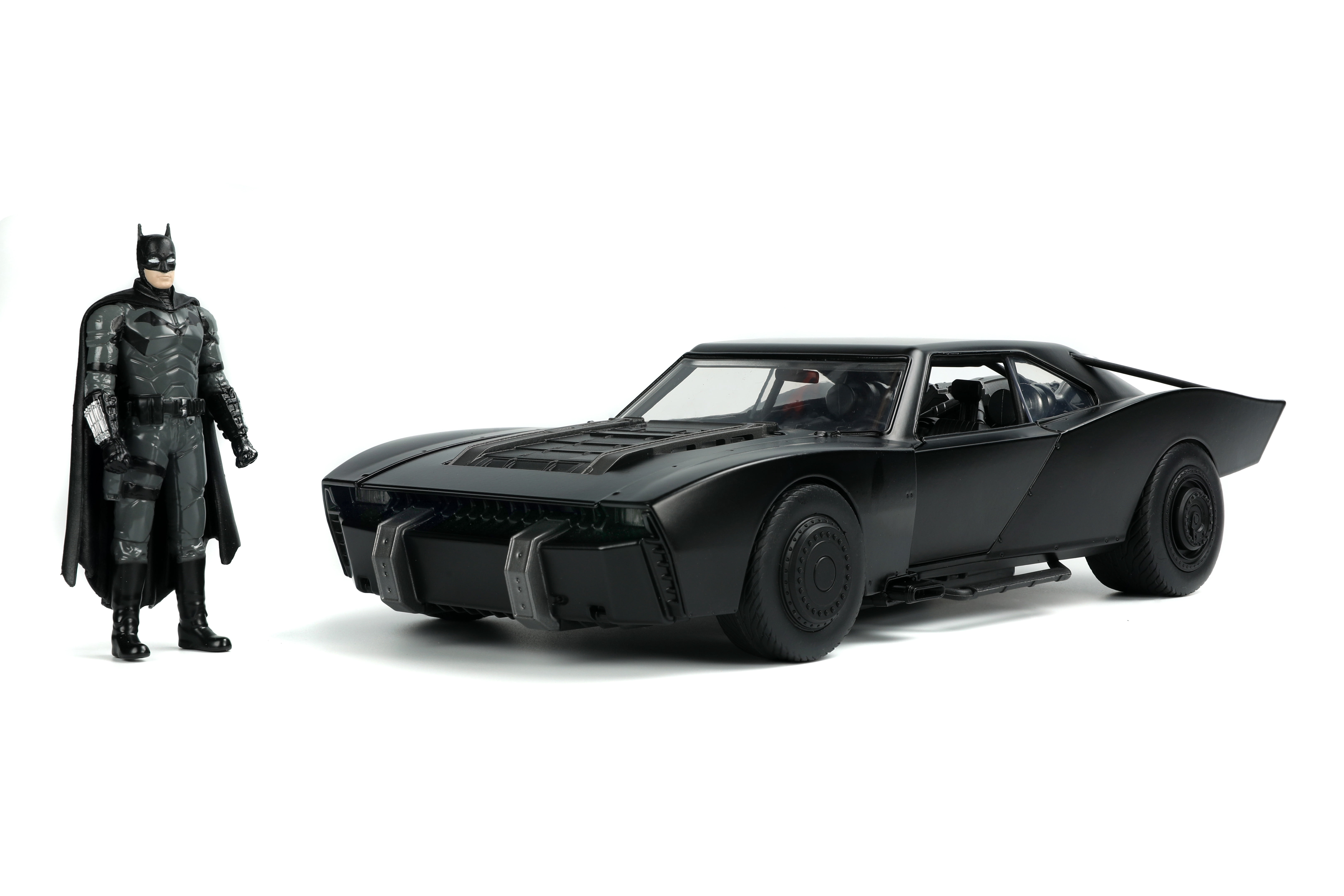 DC Comics The Batman 1:18 Batmobile with Lights & Batman Action