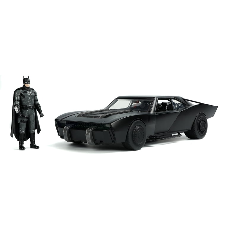 DC Comics The Batman 1:18 Batmobile with Lights & Batman Action