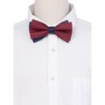 thumbnail image 4 of INSPIRE CHIC Men's Two-Color Cross Vintage Bow Tie for Banquet Wedding Party and More Red-Blue One Size, 4 of 4