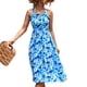 thumbnail image 2 of Vestido con volantes florales,Vestido con volantes florales Vestido estampado estampado Vestido de verano para mujer Características mejoradas, 2 of 6