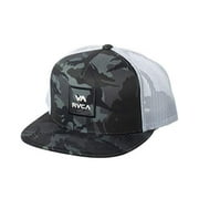 RVCA Men's Adjustable Snapback Hat, Trucker/Black CAMO, 1SZ