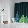 thumbnail image 2 of Rideau de Douche de Noël pour Salle de Bain, Rideaux de Douche de Noël Rouges, Durables et Beaux, Crochets de Rideau de Bain Inclus, 72x72 Pouces, 2 of 5