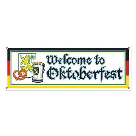 Beistle Welcome To Oktoberfest Sign Banner (Case of 12)