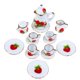 thumbnail image 4 of Juego de té en miniatura para niñas, juego de té, muebles para casa de muñecas, 15 piezas, tazas de porcelana a escala 1:12, vajilla con flores, teteras decorativas para cocina, 4 of 5