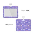 thumbnail image 2 of Susaid Tennis 1 Print ID Badge Holder with Double-Sided Windows Horizontal Hard Plastic Case Black Card Protector Pouch for Office School ID Credit Cards, 2 of 7