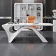 thumbnail image 2 of Salon White Office Desks Conference Corner Workstation Storage Office Desks Writing Scrivania Ufficio Lavoro Home Furniture My Lux Decor Round, 2 of 10