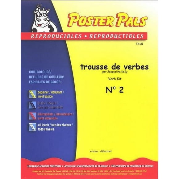 French Reproducible Teaching Activities for the FSL Classroom Verb Kit - No 2