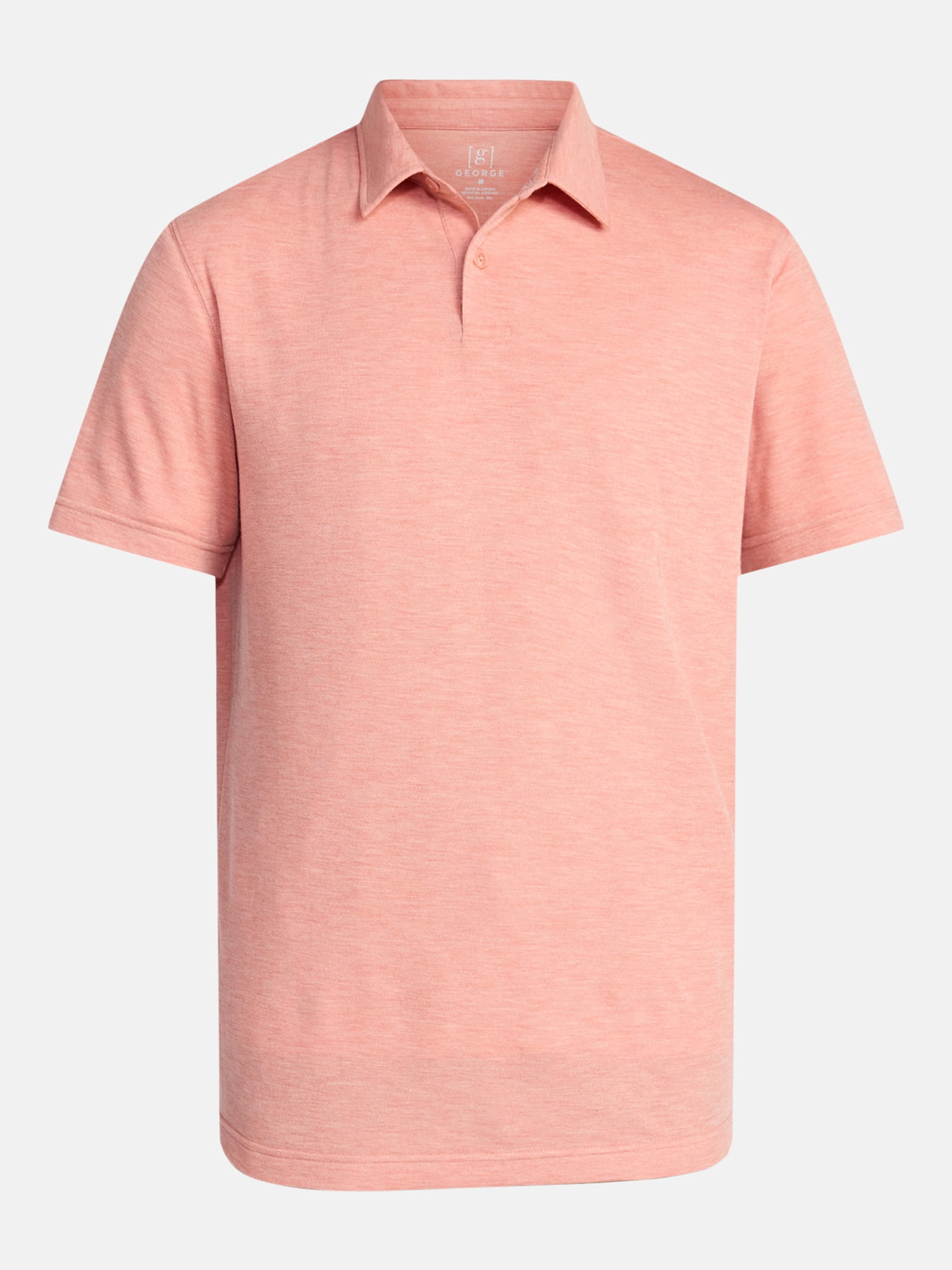 George Men's and Big Men's Double Knit Polo Shirt with Short Sleeves, Sizes S-5XL