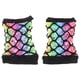 thumbnail image 4 of 1 par de guantes sin dedos de rejilla de doble capa coloridos para mujer, adecuados para fiestas de los 80, bodas, eventos punk, cómodos y duraderos, 4 of 8