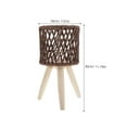 thumbnail image 3 of MRLESS Handwoven Rattan Flower Stand Rustic Planter Indoor Rattan Pot Holder Standing Flower Display Stand, 3 of 8