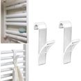 thumbnail image 3 of Toallero de alta calidad de 6 piezas, soporte de gancho de baño tubular para radiador, estante de baño Cubierta trasera pequeña para radiador Gancho, 3 of 5