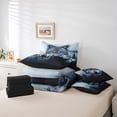 thumbnail image 6 of Feelyou 3D Wolf Animal Bedding Comforter Set 7pcs for Boy, Jungle Tree Botanical King Bedding Sets, Rustic Farmhouse Theme Reversible Bed Sheets, Super Cozy Room Decor, 6 of 8