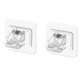 thumbnail image 1 of 2 soportes para barra de cortina, autoadhesivos, transparentes, resistentes, ABS, ajustables, para fijación en casa y oficina., 1 of 12