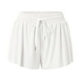 thumbnail image 7 of Flowy Athletic Running Shorts for Women Summer Casual Elastic Waist Lightweight Workout Gym Yoga Sweat Skorts with Pockets, 7 of 7